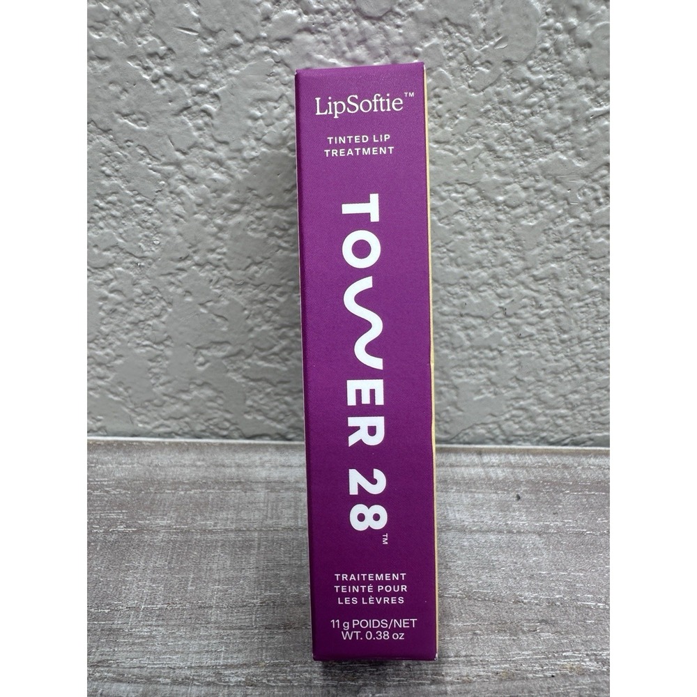 $11 🌙 Tower 28 LipSoftie Hydrating Tinted Lip Treatment Confetti Cake NEW